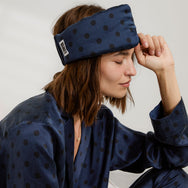 Lunya Pajamas Washable Silk Sleep Mask - #Blue Ellipsis