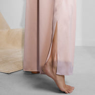 Washable Silk Tee Pant Set - #Delicate Pink