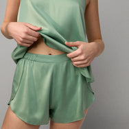 Lunya Pajamas Washable Silk Tulip Back Set - #Whist Jade