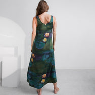 Washable Silk Tulip Dress - #Waterlily Large