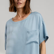 Waschbares Oversize-Schlafshirt aus Seide