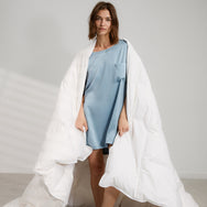 Waschbares Oversize-Schlafshirt aus Seide
