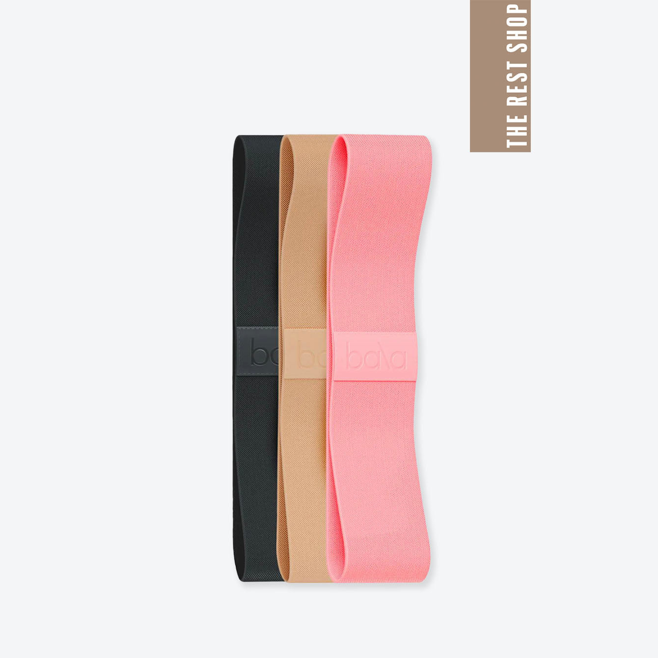 Lunya The Rest Shop Wellness Bala Bands - #Charcoal/Blush/Sand