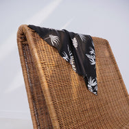 Lunya Washable Silk Scarf - #Immersed Black Palm