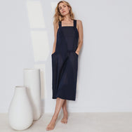 Lunya Woven Linen Dress - #Deep Blue