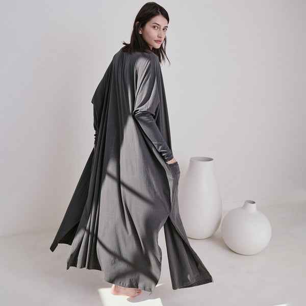Organic Pima Long Cardigan