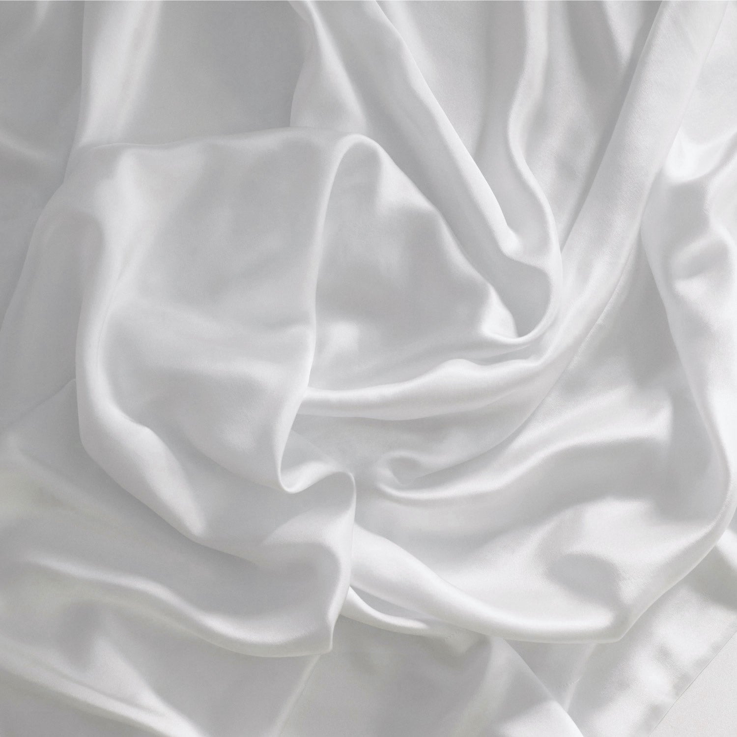 Washable Silk Fitted Sheet - #Tranquil White