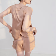 Lunya Sleepwear Washable Silk Set - #Otium Tan