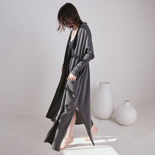 Organic Pima Long Cardigan