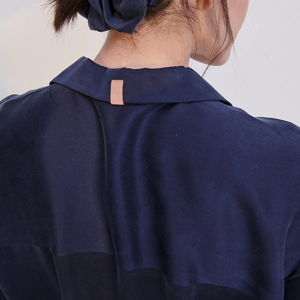 Washable Silk Long Sleeve Pant Set