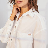 Lunya Airy Cotton Sleep Shirt Dress - #Sincere White