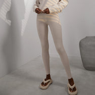Lunya Cozy Cotton Silk Ribbed Legging - #Calm Tan