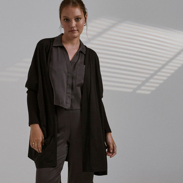Organic Pima Short Cardigan