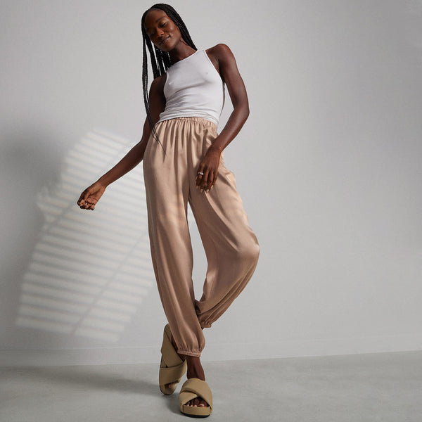 Washable Silk Jogger Pant Lunya