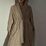 Lunya Sleepwear Lofty Wool Coatigan - #Dally Oat