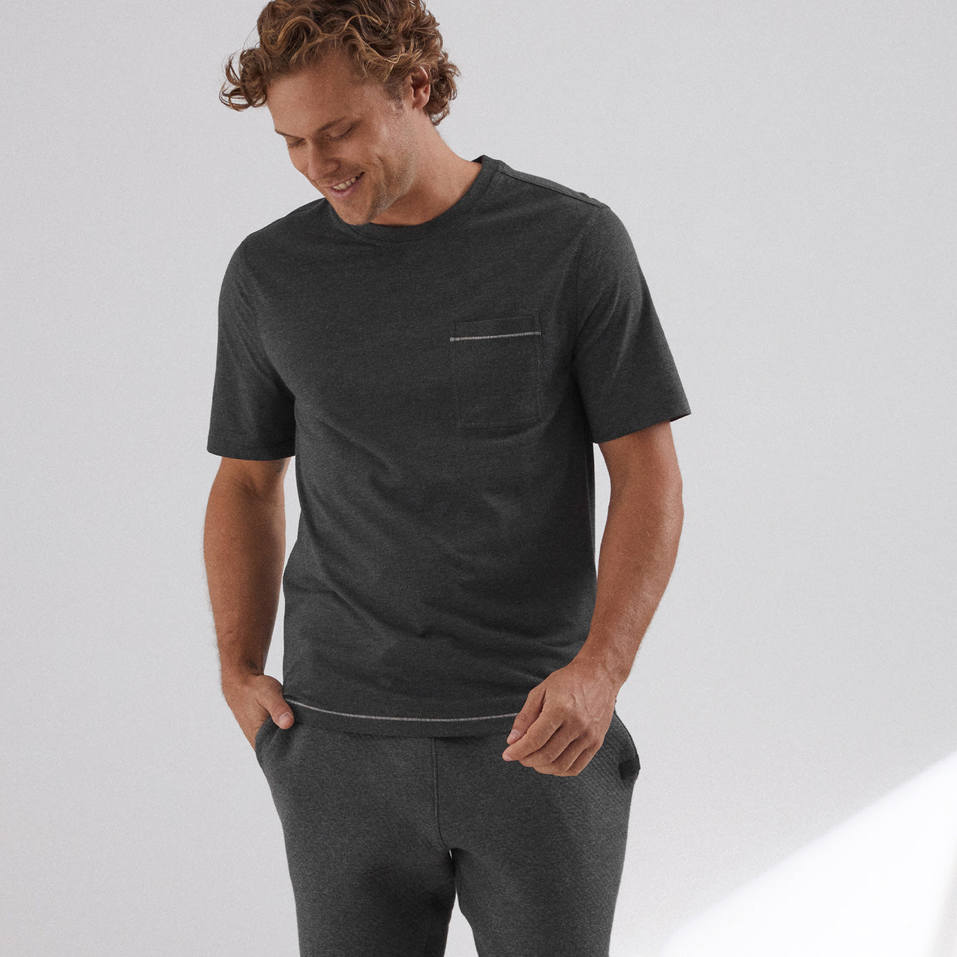 Lahgo Restore Short Sleeve Tee - #Mercurial Grey Heather