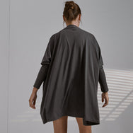 Lunya Organic Pima Short Cardigan - #Meditative Grey
