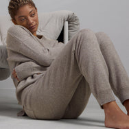Lunya Cashmere Jogger - #Ceres Tan Marl