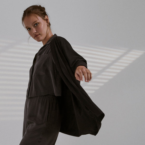 Organic Pima Short Cardigan