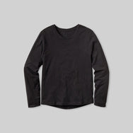 Lahgo Organic Pima Long Sleeve Tee - #Black