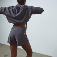 Lunya Sleepwear Cool Short - #Meditative Grey